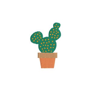 Cactus Flower Fill Embroidery Design (Instant Download)