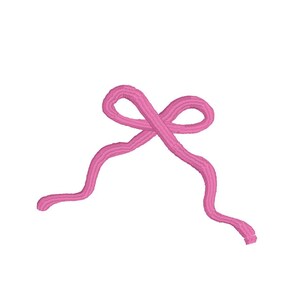 Ribbon Bow Embroidery Design: Fill Stitch (Instant Download)