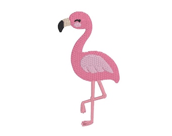 Pink Flamingo Fill Machine Embroidery Design (Instant Download)