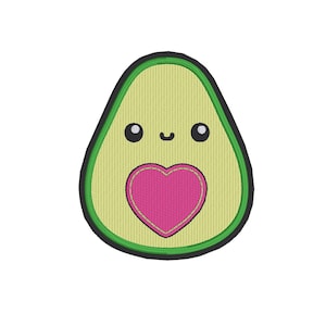 Avocado Maschinenstickerei, Avocado-Stickerei, Instant Download Dateien