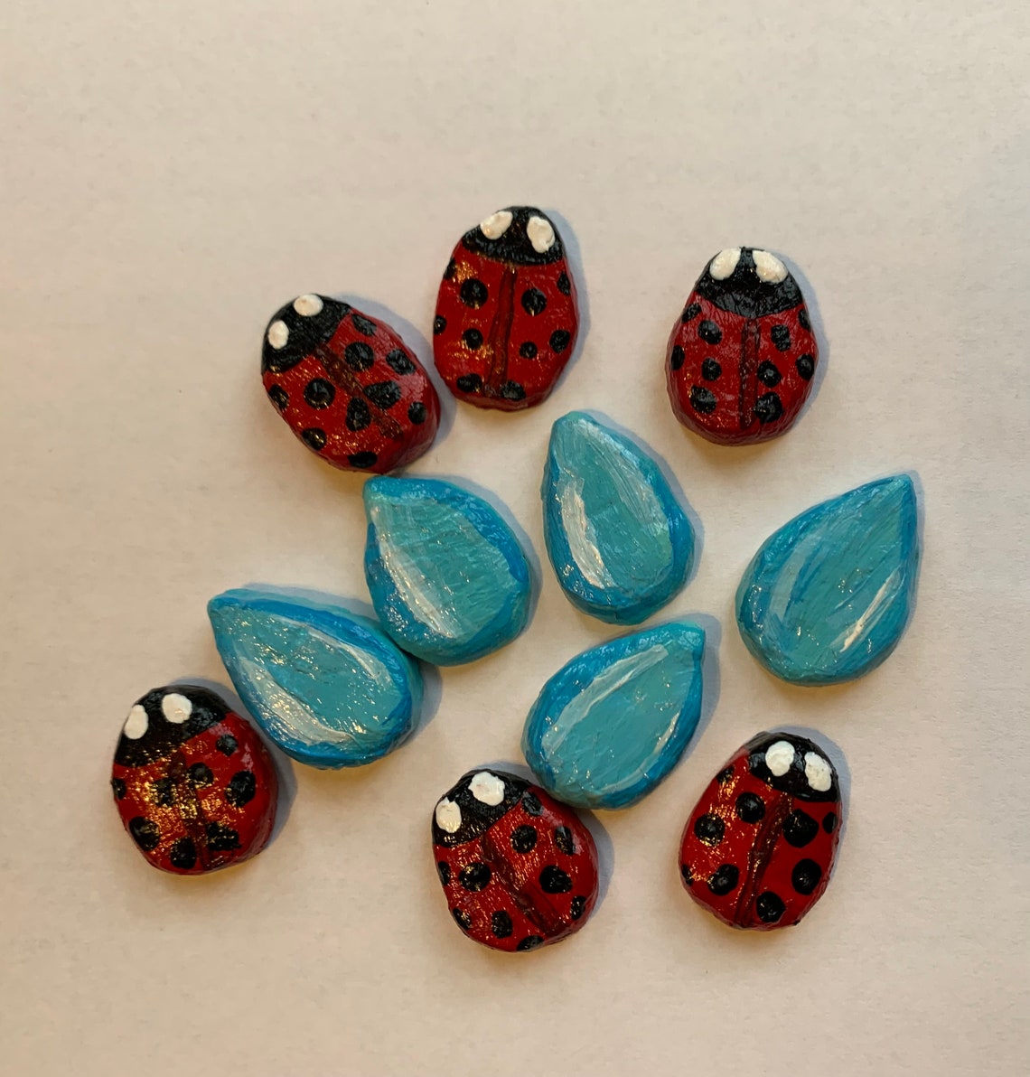 Ladybug Leaf Tic-tac-toe Board - Etsy