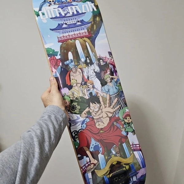 One Piece Skateboard Deck - Luffy Straw Hat Crew - Monkey D Luffy Skaterboard Deck - Monkey D Luffy Figure -