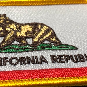 California Republic Bear Patch Moraal tactische Cosplay Legeruitrusting Borduurwerk twee beren Amerikaanse staat