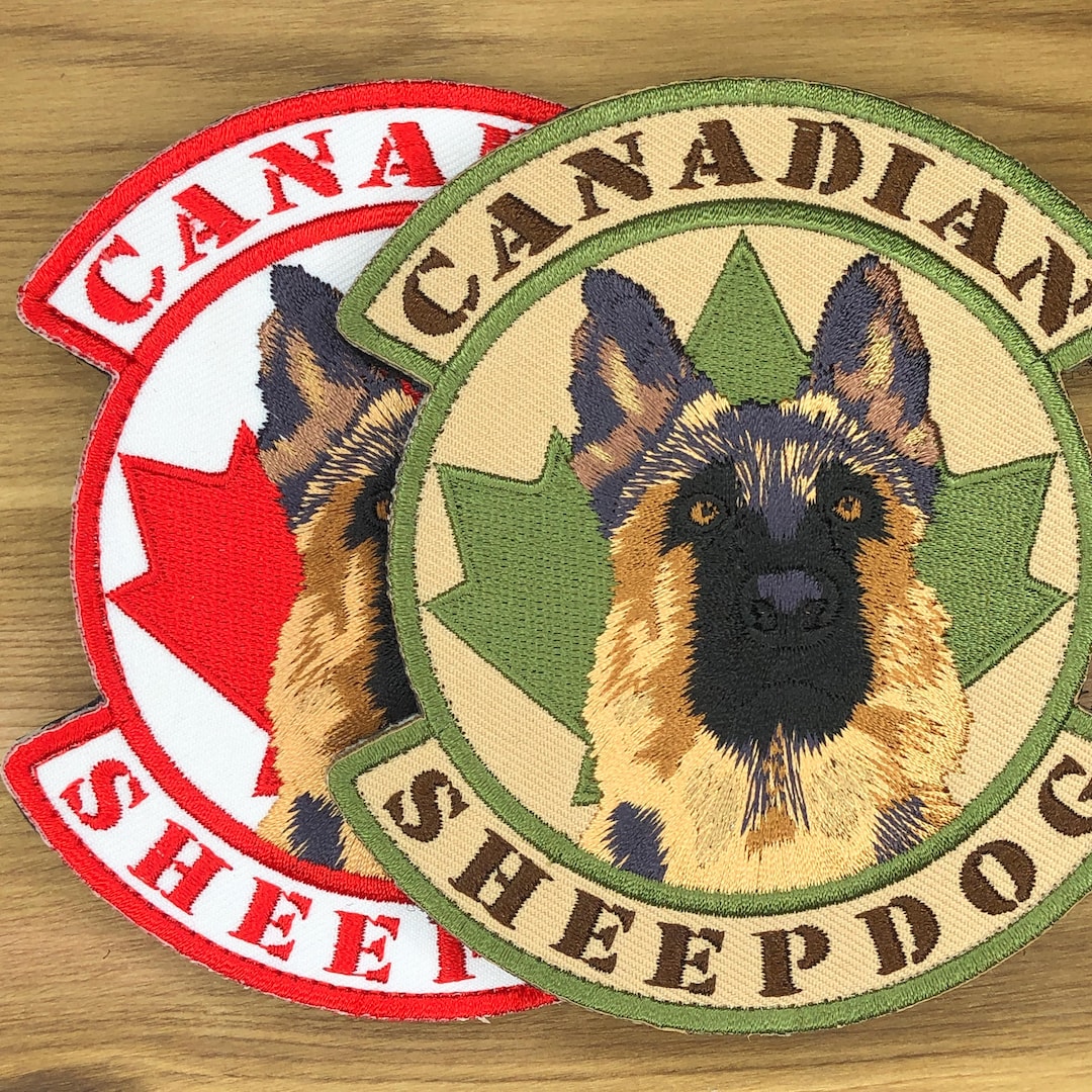 Gsd Patch Canadian Sheepdog Gsd German Shepherd Usa Flag Patch Morale Deutscher ...