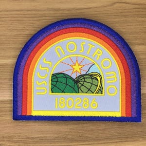 USCSS Nostromo 180286 Cargo ship Officer shoulder patch morale boost tactical airsoft prometheus force Alien movie Cosplay uniform Yutani