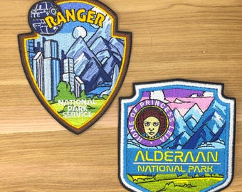 Alderaan national park or ranger star planets wars morale patch hoth endor tatooine, outer rim home geonosia movie costume - comicon