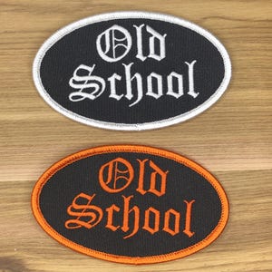 Écusson ovale old school - insigne de moral anglais ancien motard Harley