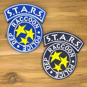 楕円形のラクーン警察RPDパッチ - バイオハザードコスプレ士気バッジ