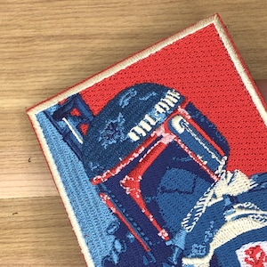 Boba hope poster patch morale mandalorian hunter tactical army mercenary hunter baby star obama woodland army wars green red blue