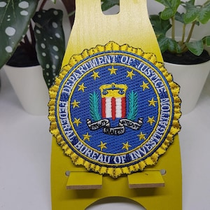 Federal Bureau Of Investigation shoulder Patch Morale Cosplay department of Justice funny meme badge gaming fbi