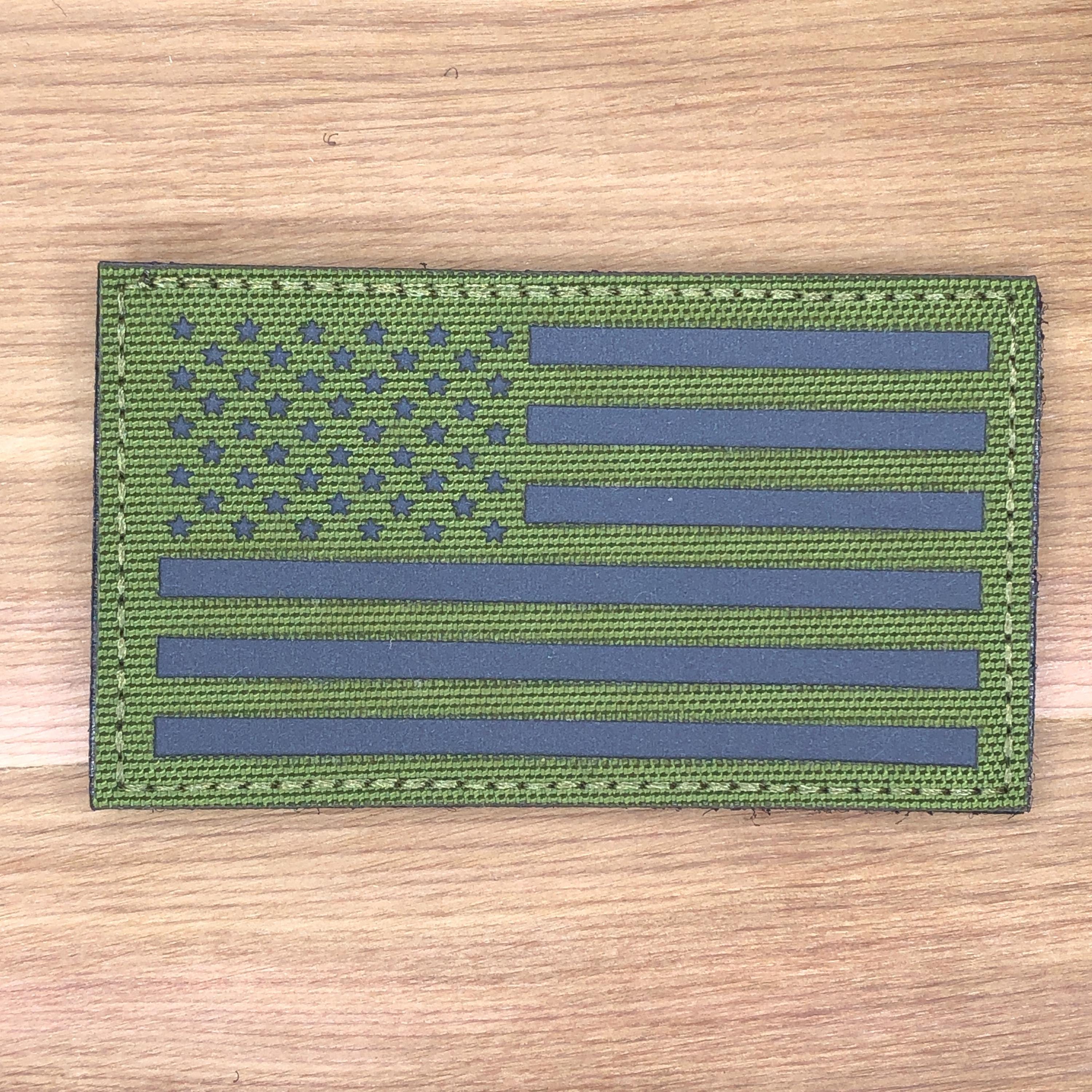 Toppa Bandiera USA Ricamata A Strappo (hook & Loop) – Prodotta In USA – Militare/Patriottica - Foto 2