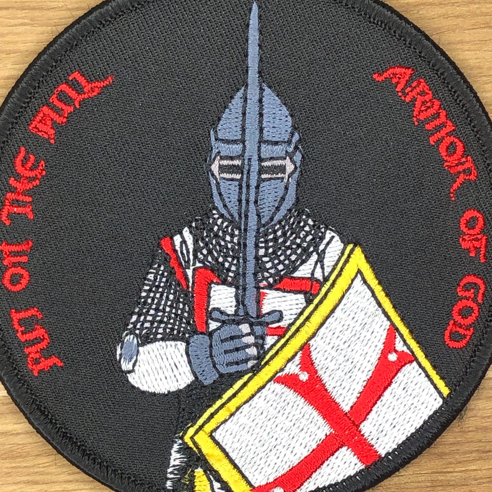 Armor of God” Embroidered Patch – Medieval Knight & Shield Design - Etsy