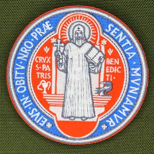 St. Benedict Medal Patch morale , Roman Catholic Exorcism Cross Exorcism
