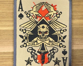 Patch Ace of Spades Tactical Morale: Pirate Seal Team 6-badge