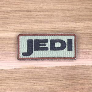 2x1 inches Jedi Tab Patch - Rebel Scum Star Morale Badge Green
