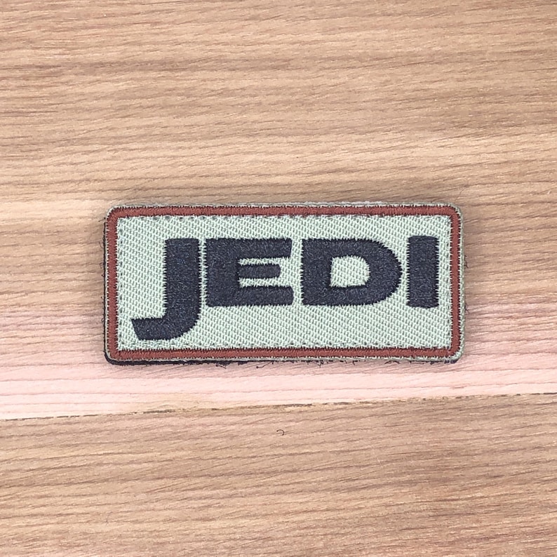 2x1 inches Jedi Tab Patch - Rebel Scum Star Morale Badge Green