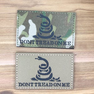 Don't Tread On Me Aufnäher, Gadsden Flagge, taktisches Logo, 3 x 2 inch