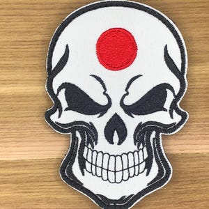 Japan Japanse schedel rijzende zon gemene ogen medic schouder patch moreel boost tactische operator haaklus legeruniform tas grieks