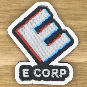 Écusson pour robot E Corp., Écusson pour insigne de moral pour réparation d'ordinateurs