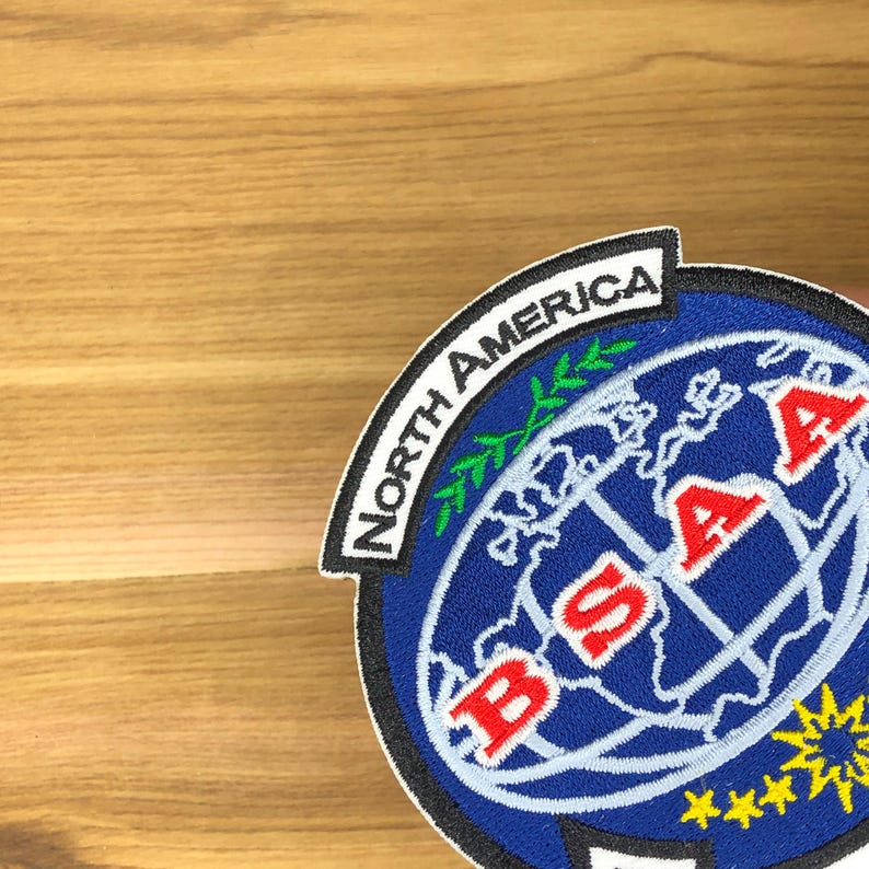 Red Bsa Lettering BSAA North America Bioterrorism Patch - Resident Evil Cosplay Prop (3 ...