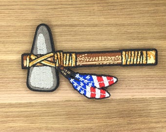 Tomahawk Indianer Häuptling Patch - Native War Bonnet Taktische Moral