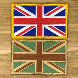 Union Jack Camo Patch - Britische Flagge Taktisches Molarabzeichen