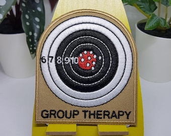 Group Therapy Target Patch, Morale Military Emblem (3x2.75 in)