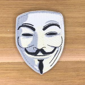 Guy Fawkes Mask V for Vendetta Anonymous patch morale boost tactical operator army uniform bag hacker movie mr robot hacktivist church