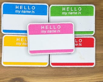 Naszywka „Witaj, nazywam się” – taktyczna naszywka morale, odznaka mundurowa Airsoft