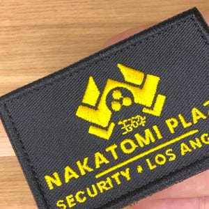 Patch de sécurité Nakatomi Plaza - Badge de moral pour le cosplay du film Die Hard