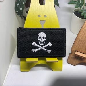 Jolly Roger Flag Patch morale tactical Movie Prop Display Cosplay Pirates Skull and Bones Calico Jack Totenkopf Crossbones Liberty of Death image 10