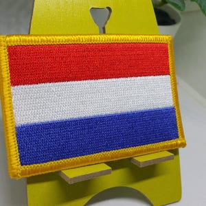 Für WM und Nationalmannschaft Support, NIEDERLANDE Bügelbild Fußball Flagge - NIEDERLANDE Fußball Fußball Aufnäher Holland knvb