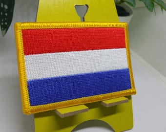 För VM- och landslagssupport, Nederländernas fotbollsflagga med påstrykbar text - Nederländernas fotbollsflagga med påstrykbar text Holland knvb