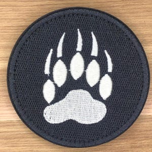 Patch Tático de Moral com Garra de Pata de Urso
