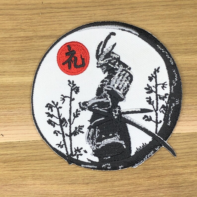 Rei Respect Patch - Samurai Kanji Bushido Morale Badge White