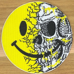 Écusson « Happy Skull Morale » – Sous licence John Maddin, Smiley