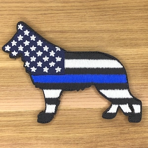 Tbl k9 gsd hondenpoot hoektand zwart mep uitgesneden patch vs moreel sterrenstrepen politie amerika wetshandhaving agent orde uniform tactische tas blauw