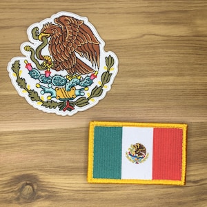 MEXIKO National Flagge Wappen patch taktische Auffrischung Heer Uniform Tasche Rucksack Hut Adler
