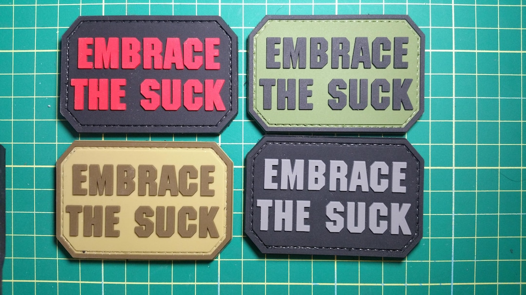 Embrace the Suck Pvc Patch Morale Tactical Army Green Badge Gear Vest ...