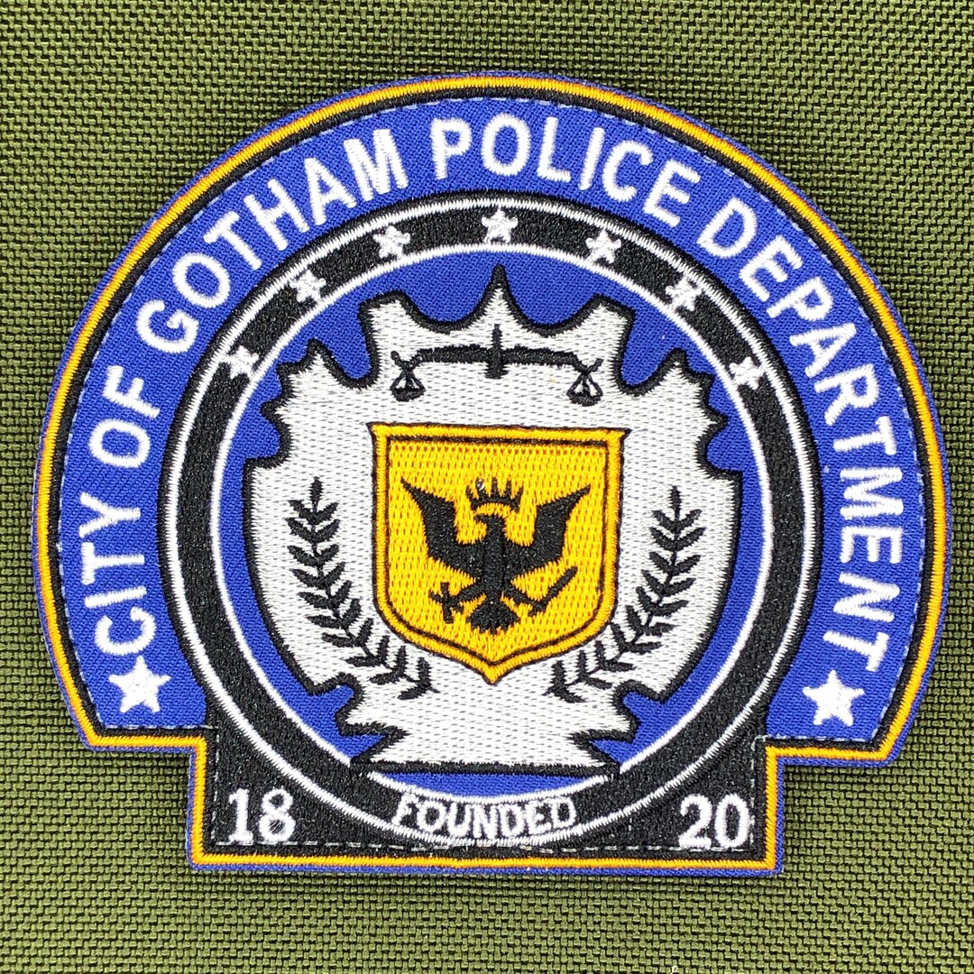 City of Gotham Police Department Cosplay Shoulder Patch Morale Movie ...