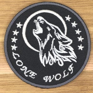 Lone Wolf Glow in Dark Patch - Motorcykel Biker Moral Badge