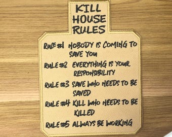 Parche de Kill House Rules - Moral del campo de tiro militar