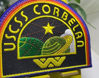 USCSS CORBELAN Weyland Cargo ship Officer shoulder patch morale tactical ROMULUS prometheus force new Alien movie Cosplay uniform Yutani