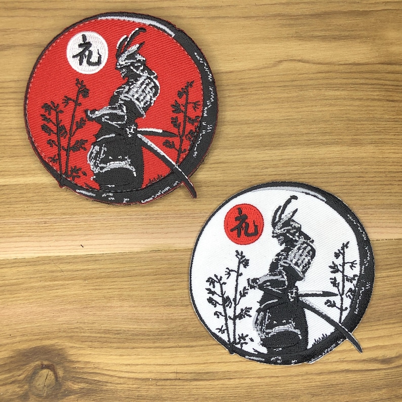 Rei Respect Patch - Samurai Kanji Bushido Morale Badge image 1