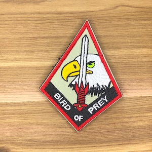 Bird Prey military Area 51 patch morale boost tactical army uniform bag eagle sword airplane