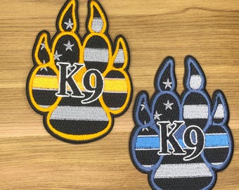 Patch Brodé équipe De Recherche Et Sauvetage SAR K9 - HOOK & LOOP - Neuf