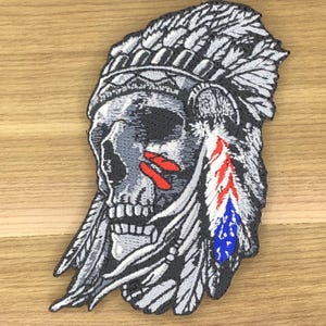Parche de gorro de jefe indio - Moral de gorro de guerra nativo americano