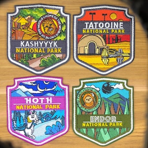 Fiktiver Nationalpark Planeten Aufnäher