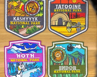 Fictional national park planets patch  - comicon keeper