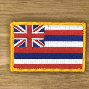 Hawaii state flag Patch Morale tactical Ka Hae Hawaiʻi union jack uniform police army